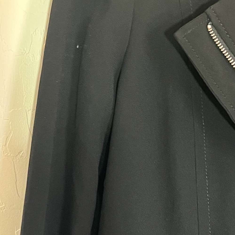 Aritzia Babaton Blazer Moto Jacket Woman's Dominic Size 6 Black - Picture 10 of 13